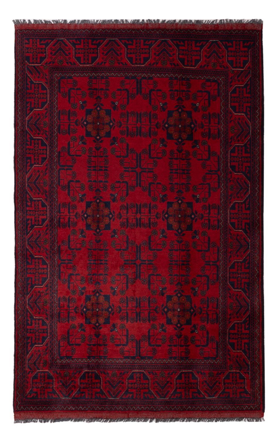 Afghan Rug - Kunduz - 197 x 125 cm - dark red