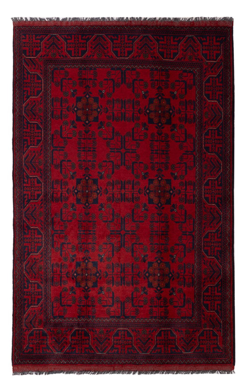 Afghan Rug - Kunduz - 197 x 125 cm - dark red