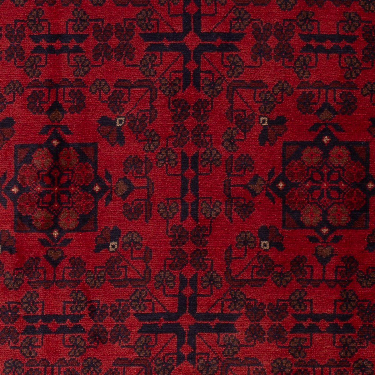 Afghan Rug - Kunduz - 195 x 128 cm - dark red