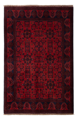 Afghan Rug - Kunduz - 193 x 127 cm - dark red