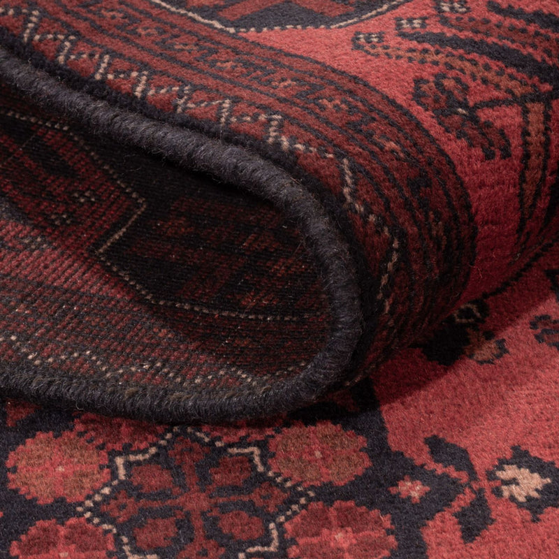 Afghan Rug - Kunduz - 193 x 127 cm - dark red