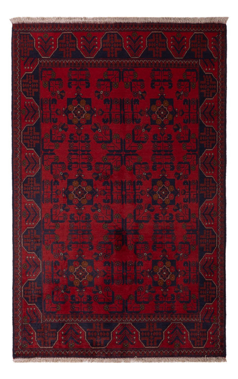 Afghan Rug - Kunduz - 196 x 121 cm - dark red