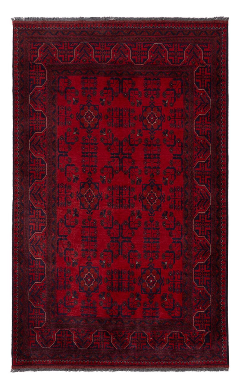 Afghan Rug - Kunduz - 195 x 121 cm - dark red