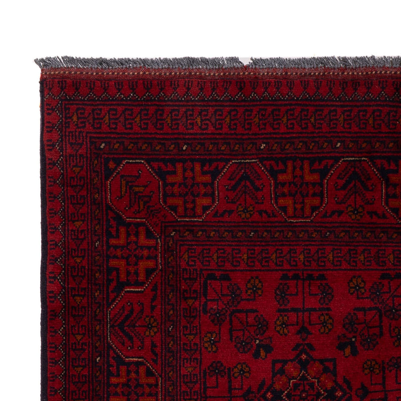 Afghan Rug - Kunduz - 198 x 129 cm - dark red