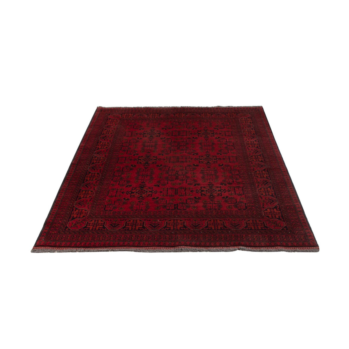 Afghan Rug - Kunduz - 198 x 129 cm - dark red
