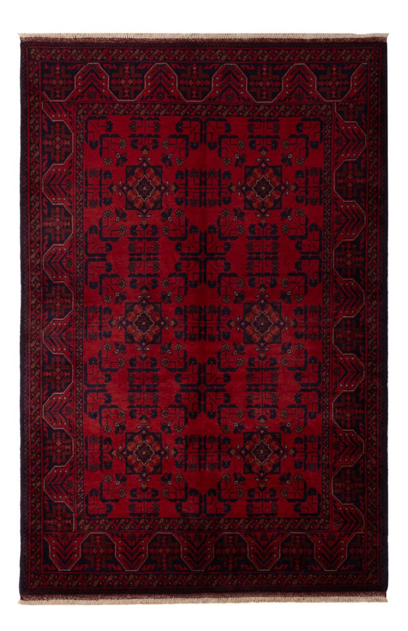 Afghan Rug - Kunduz - 195 x 125 cm - dark red