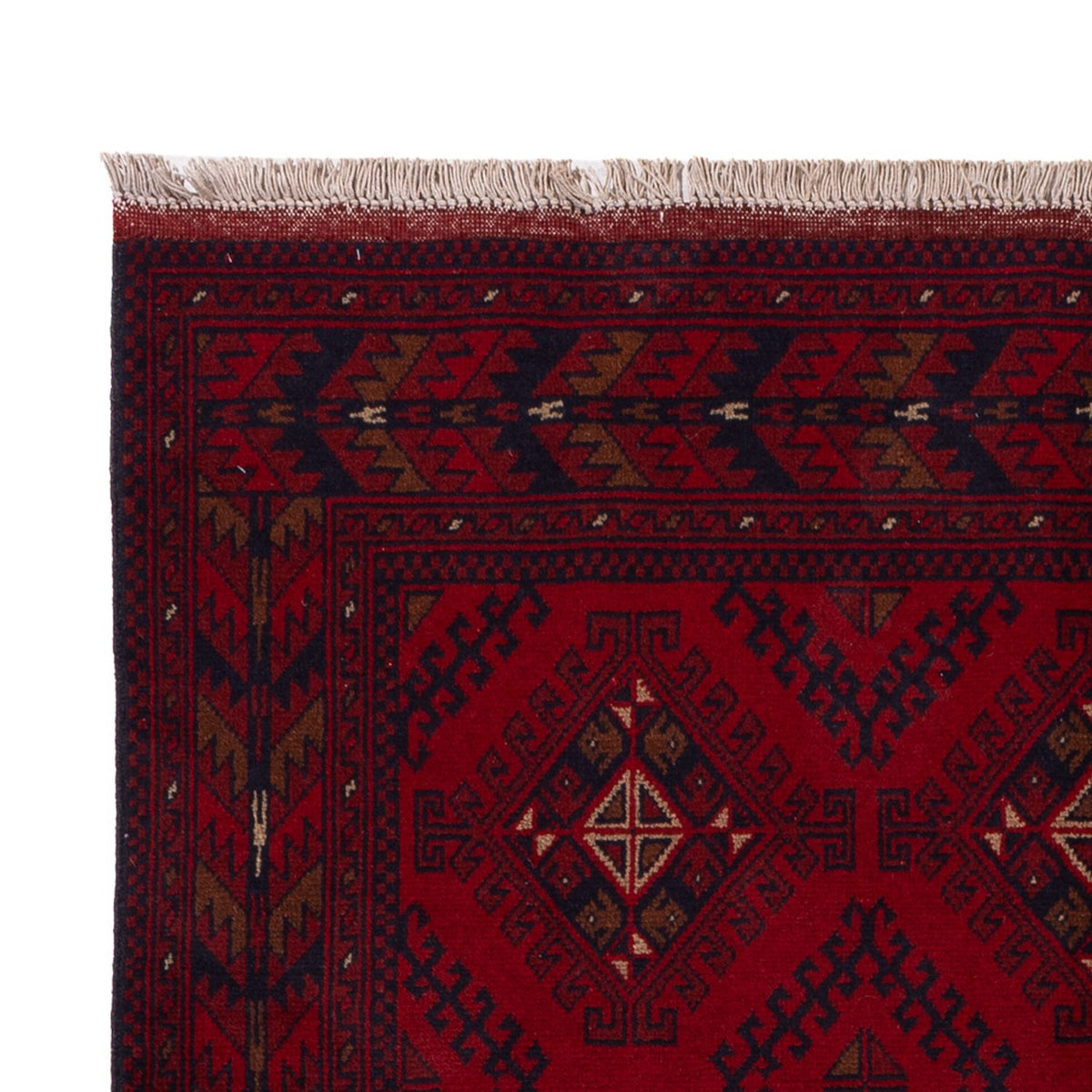 Afghan Rug - Kunduz - 196 x 129 cm - dark red