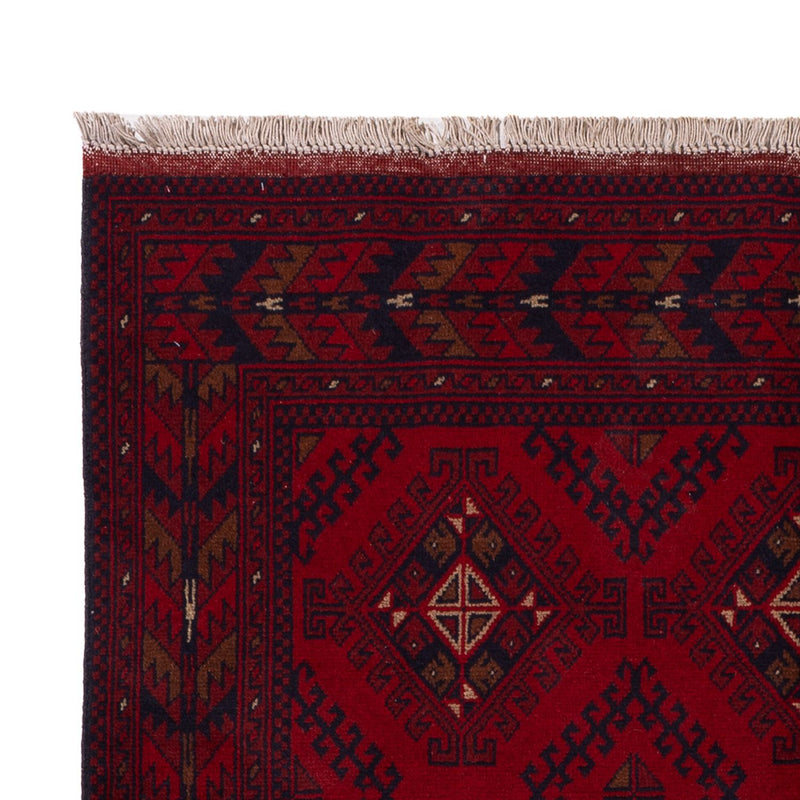 Afghan Rug - Kunduz - 196 x 129 cm - dark red