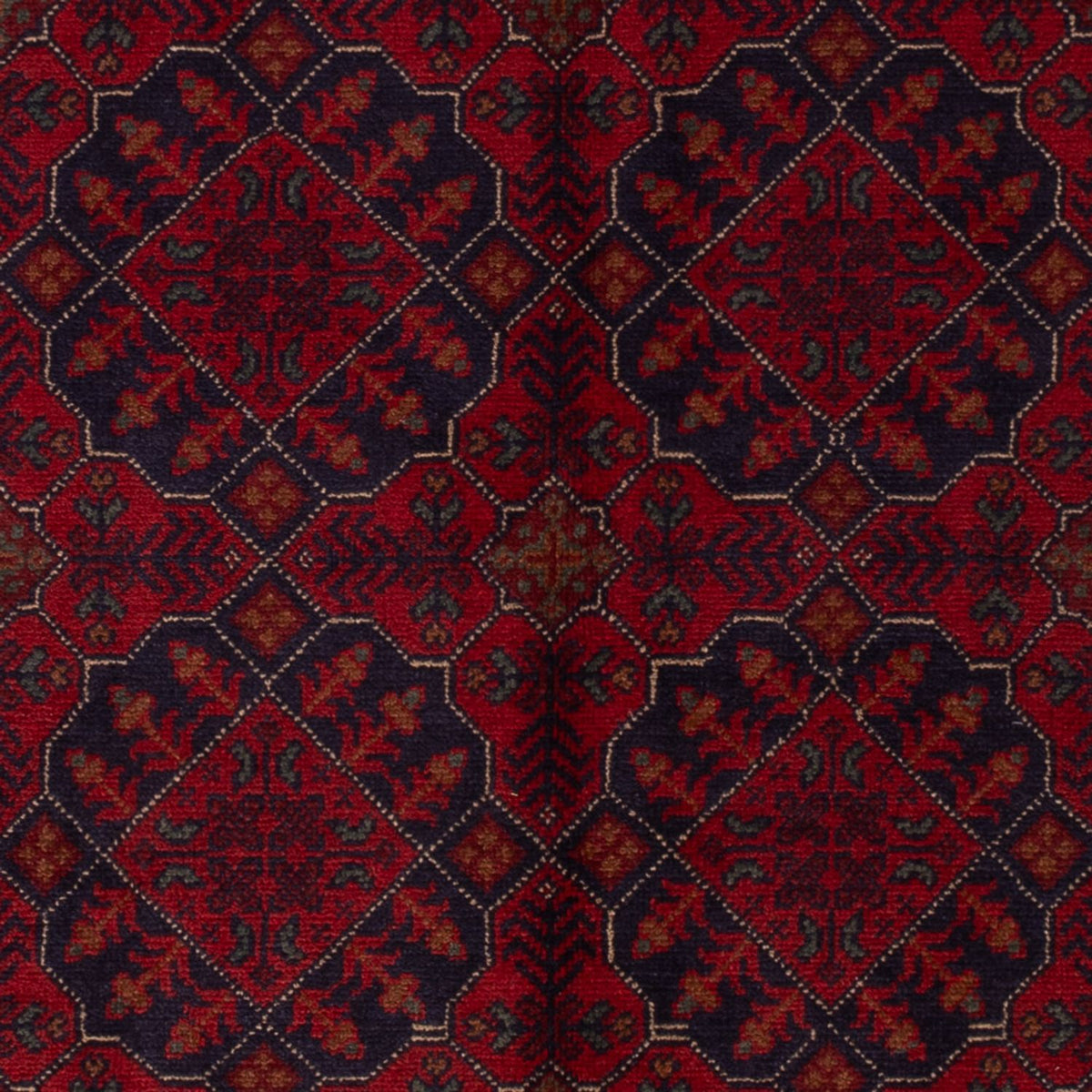 Afghan Rug - Kunduz - 196 x 123 cm - dark red