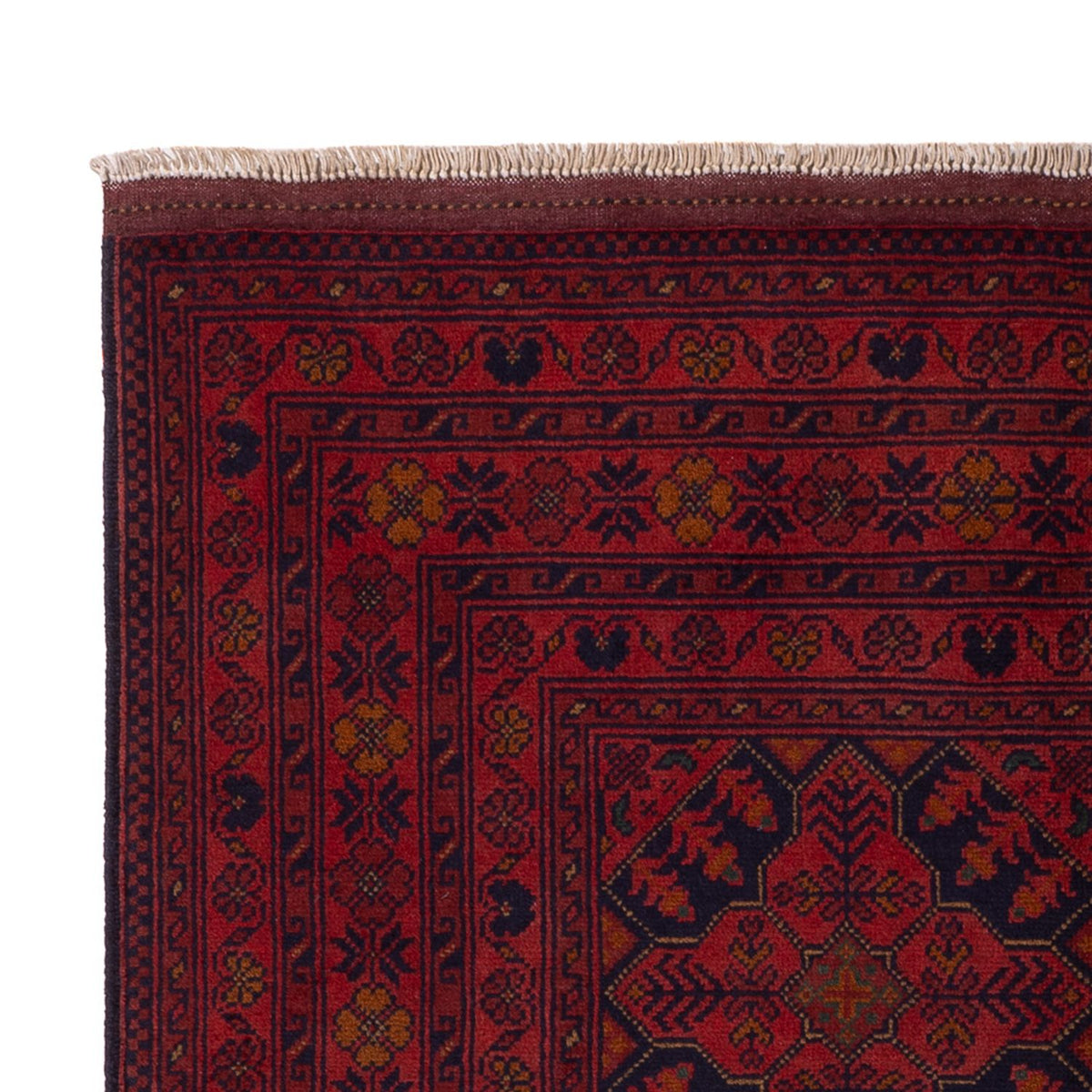 Afghan Rug - Kunduz - 193 x 124 cm - dark red