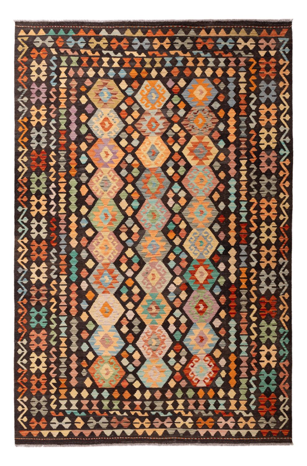 Kelim Rug - Splash - 300 x 197 cm - multicolored