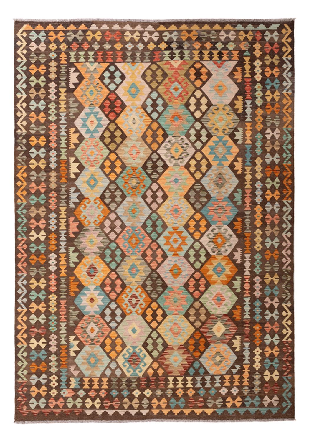 Kelim Rug - Splash - 297 x 205 cm - multicolored
