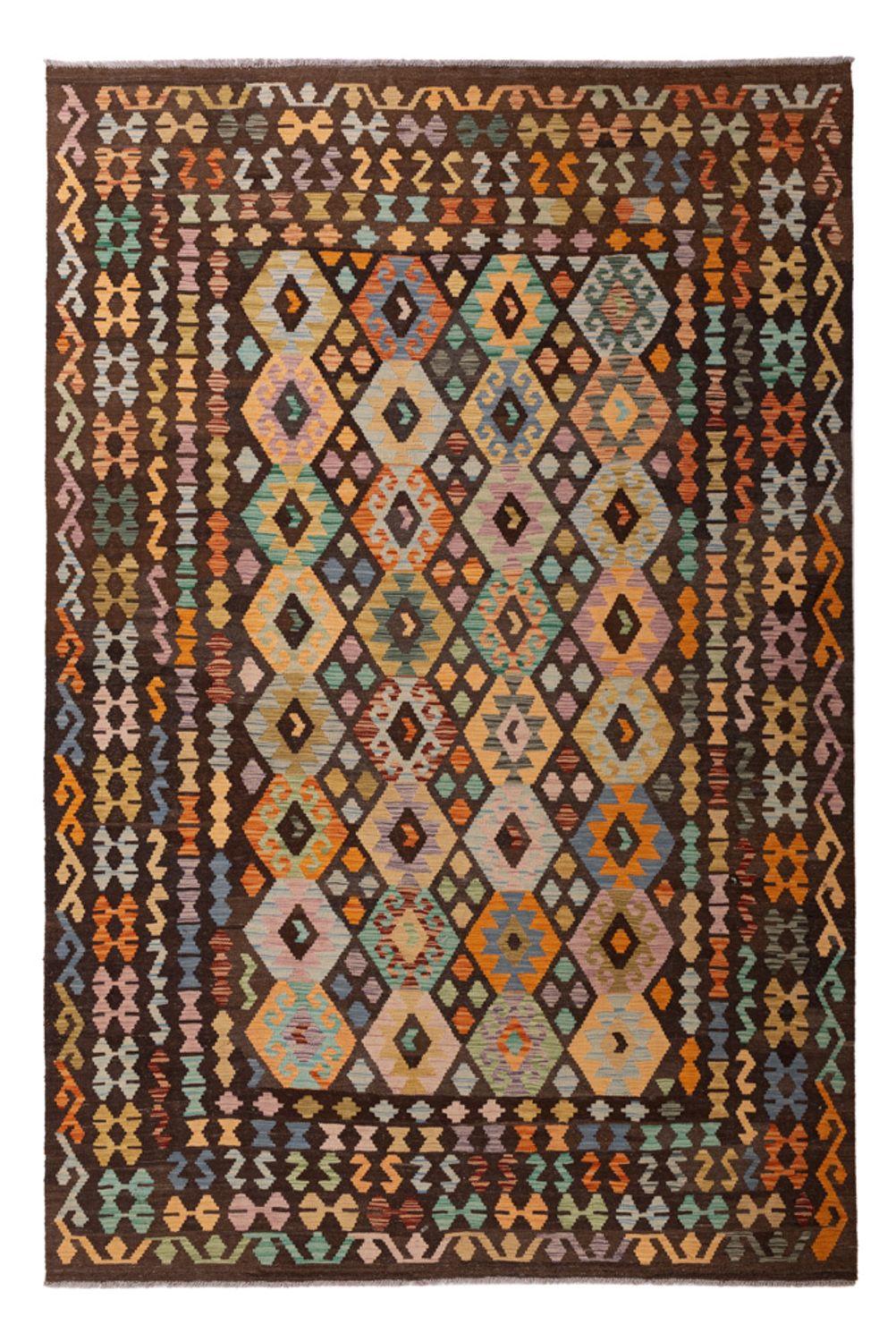 Kelim Rug - Splash - 303 x 200 cm - multicolored