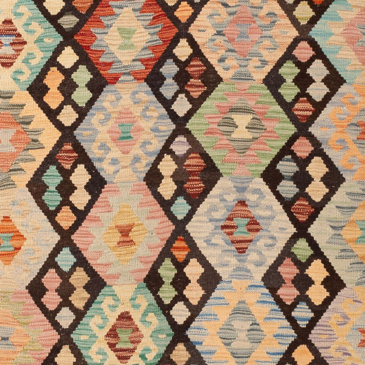 Kelim Rug - Splash - 299 x 198 cm - multicolored