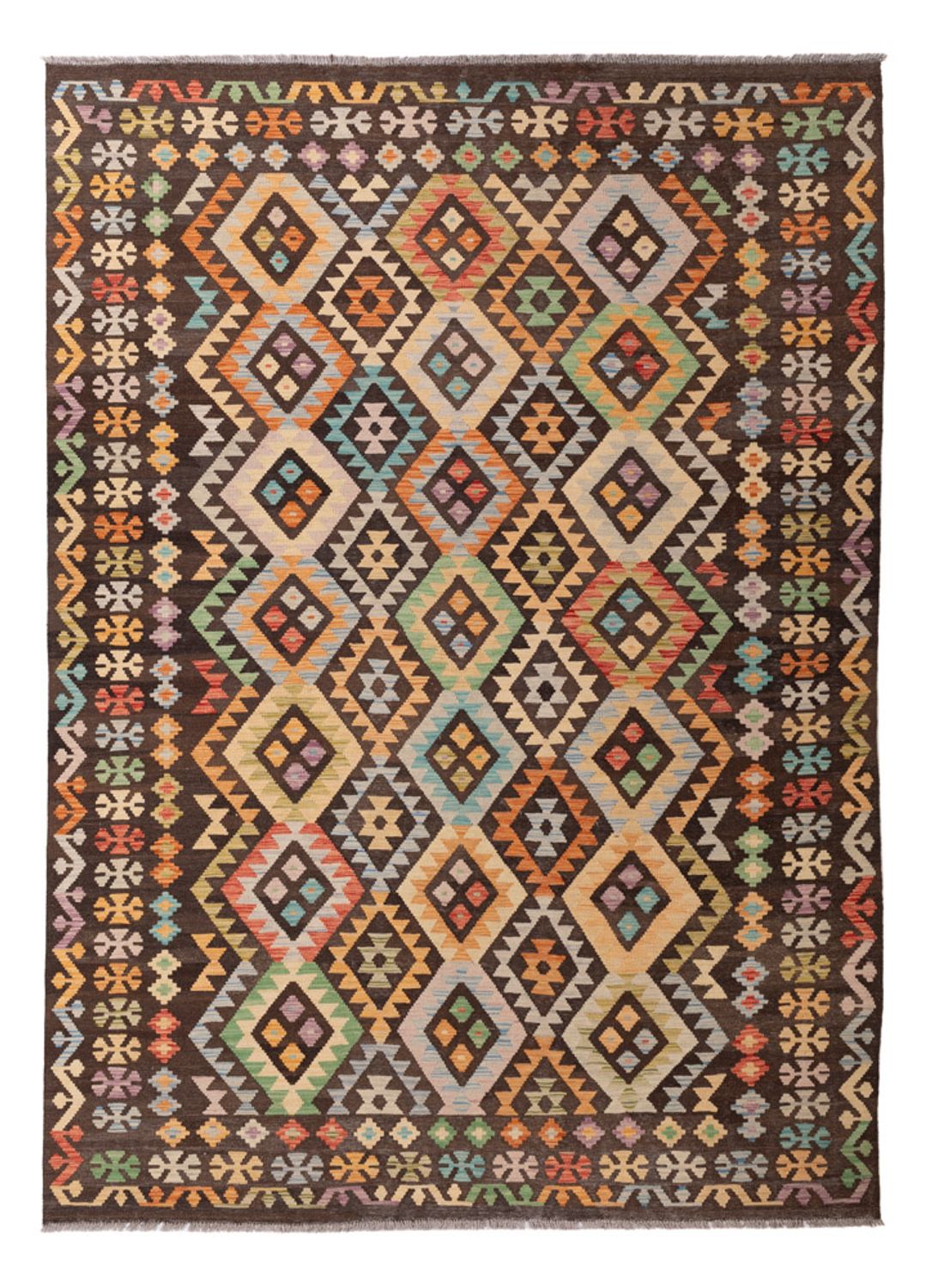 Kelim Rug - Splash - 289 x 205 cm - multicolored