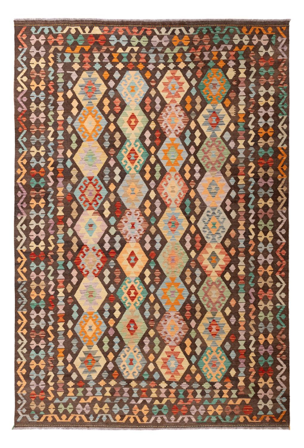 Kelim Rug - Splash - 301 x 202 cm - multicolored