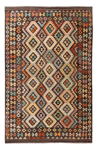 Kelim Rug - Splash - 301 x 194 cm - multicolored