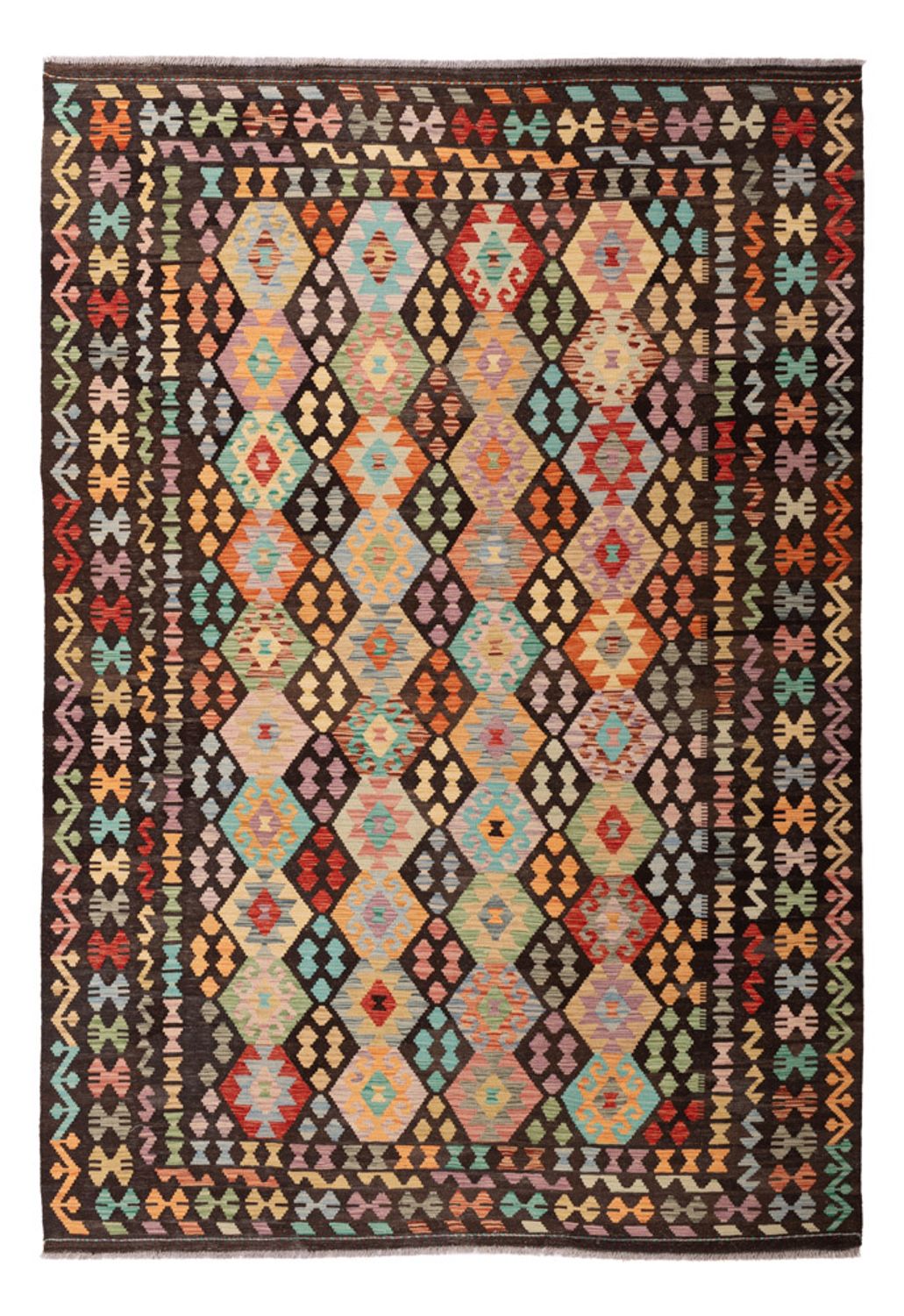 Kelim Rug - Splash - 296 x 208 cm - multicolored