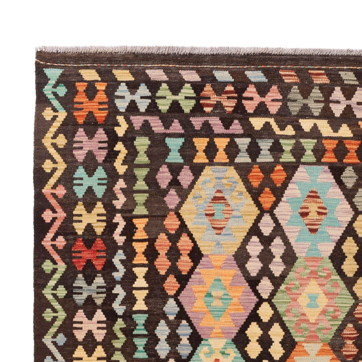 Kelim Rug - Splash - 296 x 208 cm - multicolored