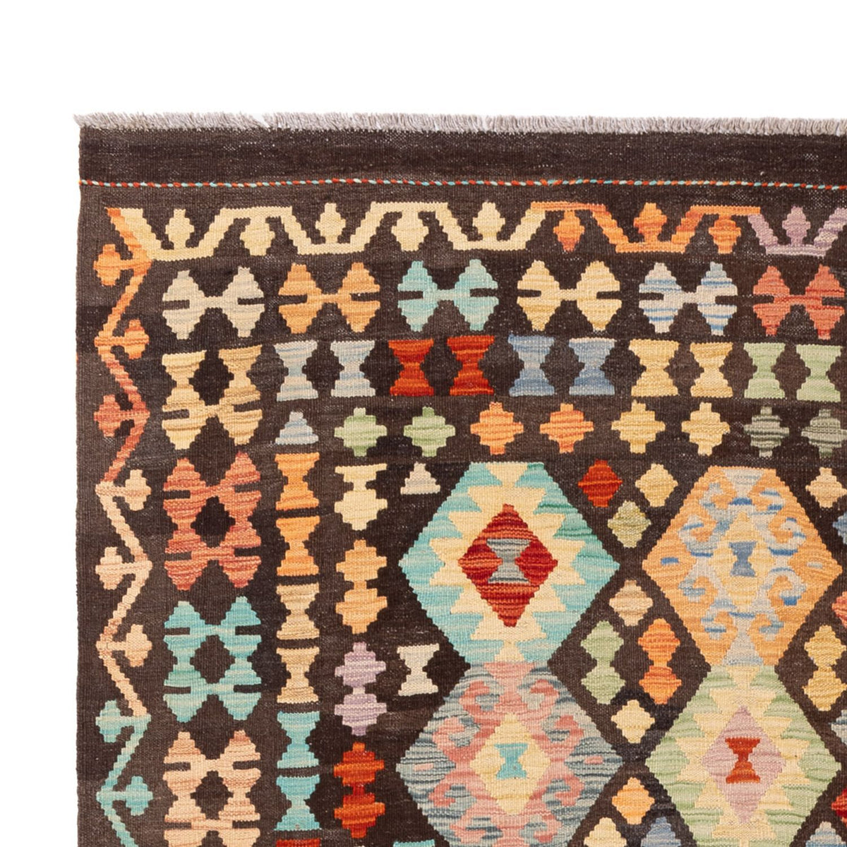 Kelim Rug - Splash - 307 x 199 cm - multicolored