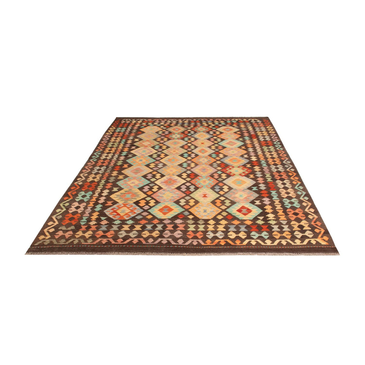 Kelim Rug - Splash - 307 x 199 cm - multicolored