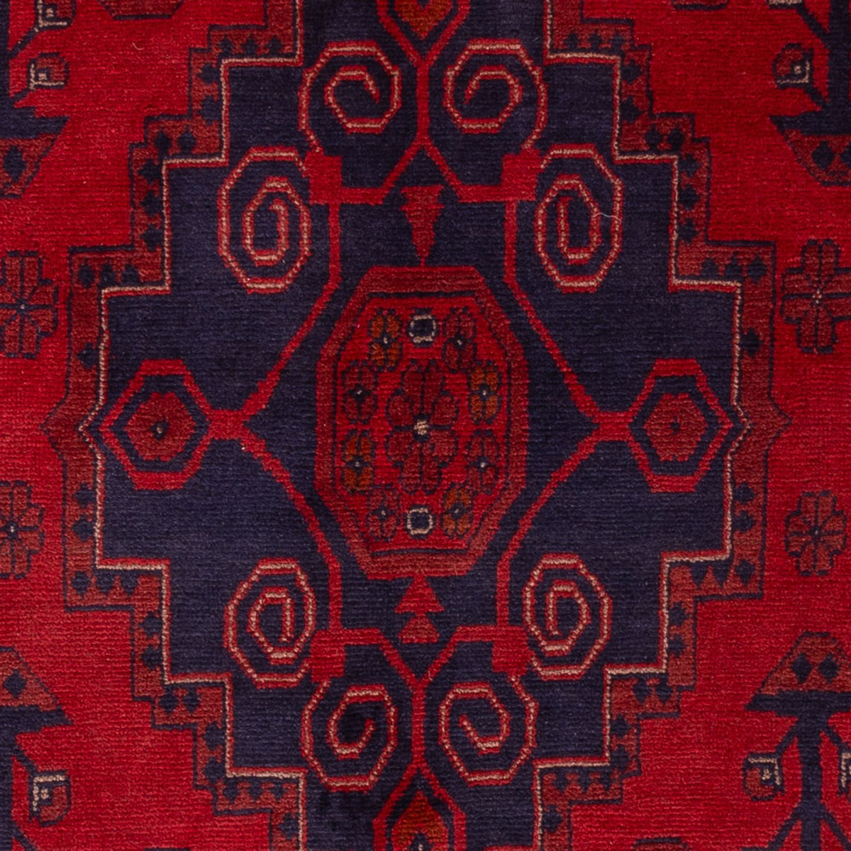 Afghan Rug - Kunduz - 190 x 121 cm - dark red