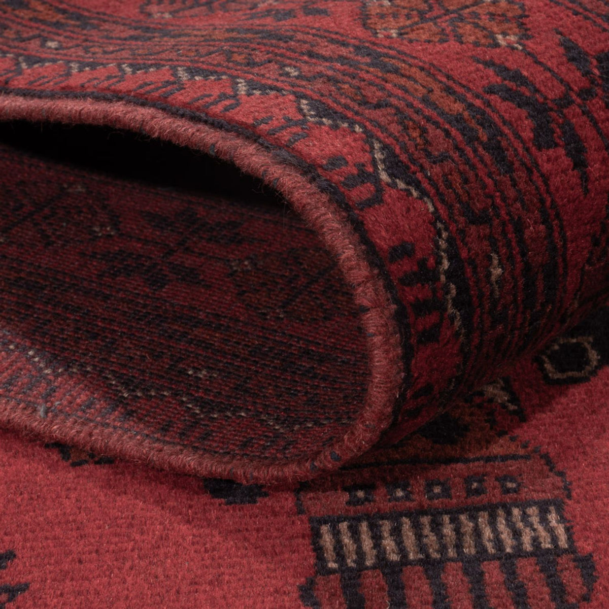 Afghan Rug - Kunduz - 190 x 121 cm - dark red