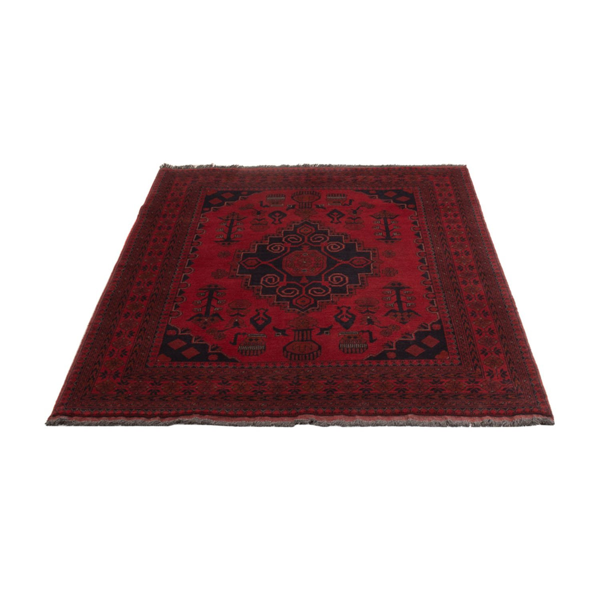 Afghan Rug - Kunduz - 190 x 121 cm - dark red
