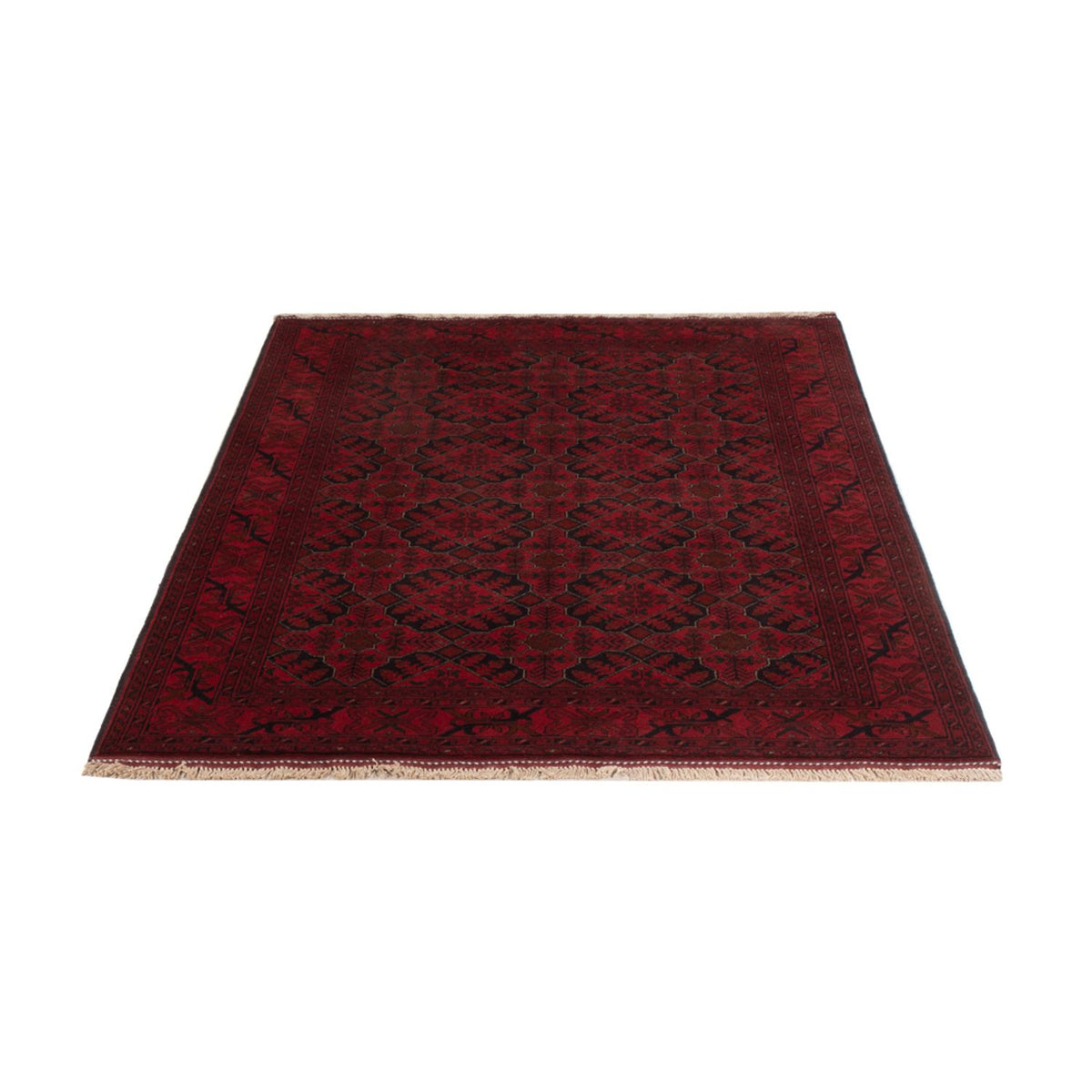 Afghan Rug - Kunduz - 195 x 123 cm - dark red