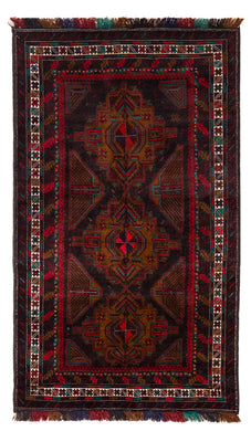 Belutsch Rug - 198 x 116 cm - dark red