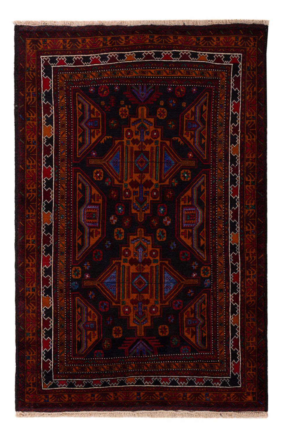 Belutsch Rug - 183 x 123 cm - dark red