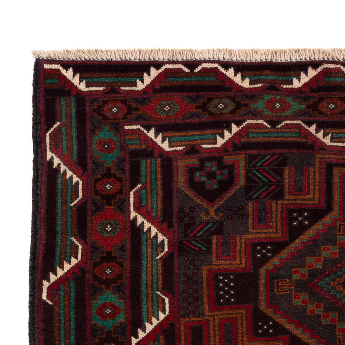 Belutsch Rug - 183 x 114 cm - dark red