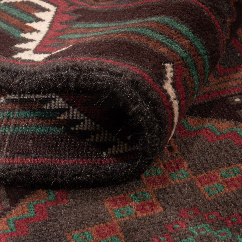 Belutsch Rug - 183 x 114 cm - dark red