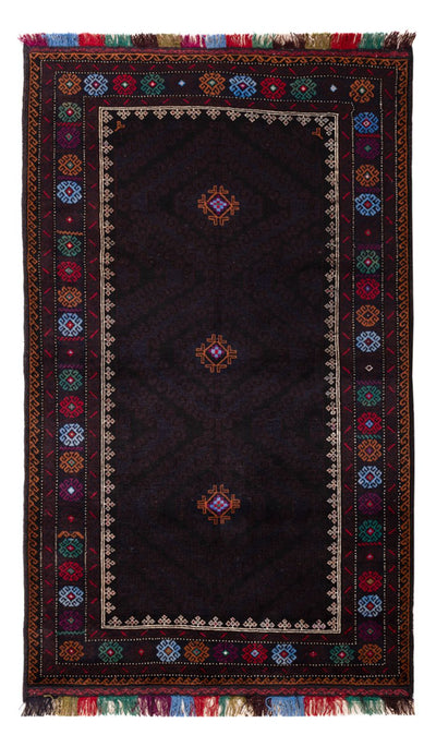 Belutsch Rug 116x195cm - Oriental Rug - dark blue