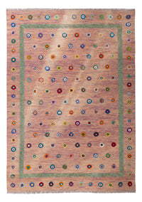 Kelim Rug - Splash - 298 x 215 cm - rose