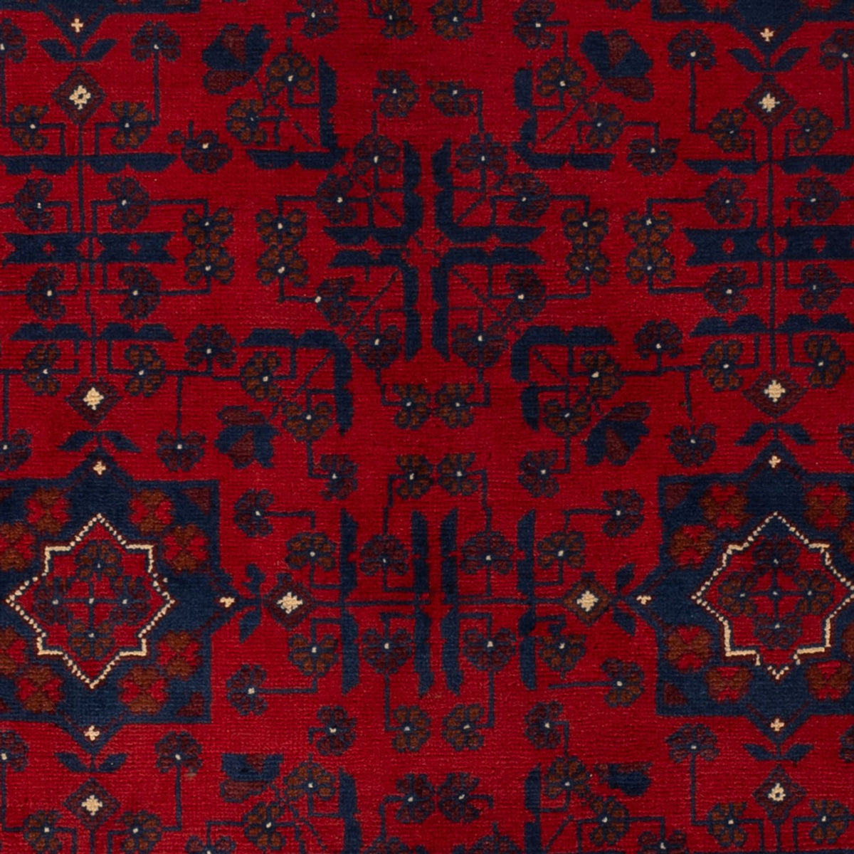 Afghan Rug - Kunduz - 194 x 126 cm - dark red