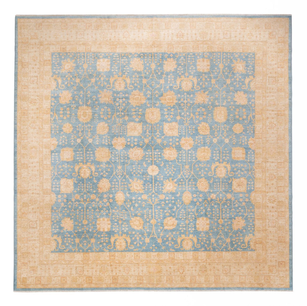 Ziegler Rug square  - 389 x 399 cm - light blue