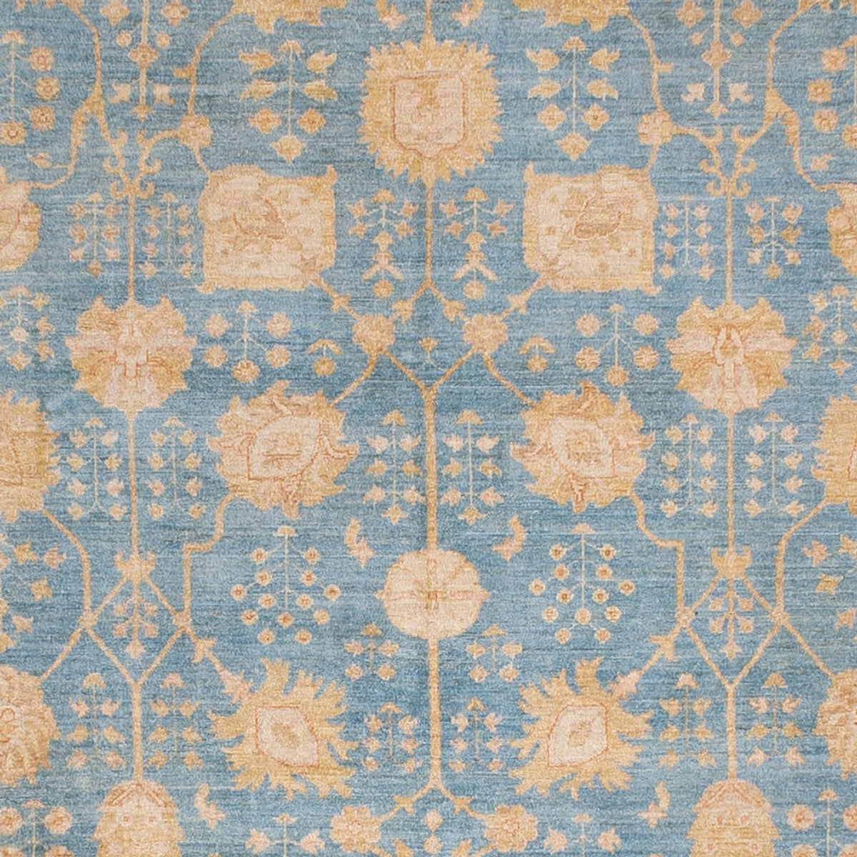 Ziegler Rug square  - 389 x 399 cm - light blue