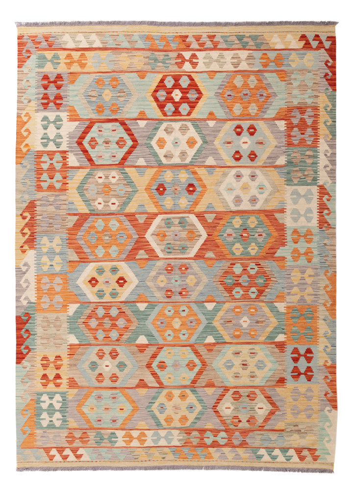Kelim Rug - Splash - 237 x 171 cm - colorful
