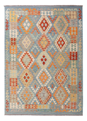Kelim Rug - Splash - 246 x 176 cm - colorful