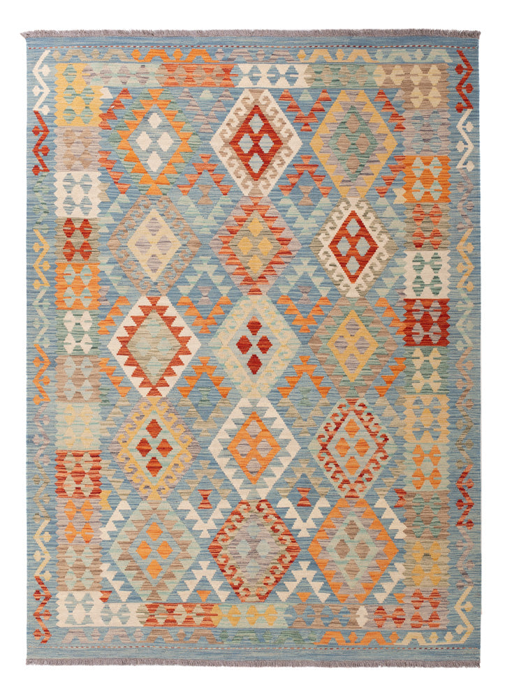 Kelim Rug - Splash - 246 x 176 cm - colorful