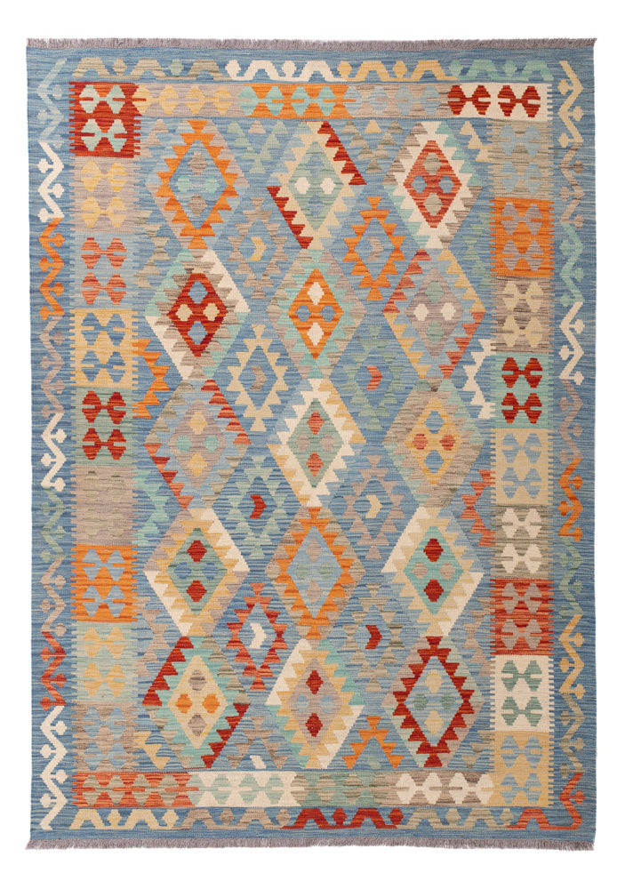 Kelim Rug - Splash - 246 x 173 cm - colorful