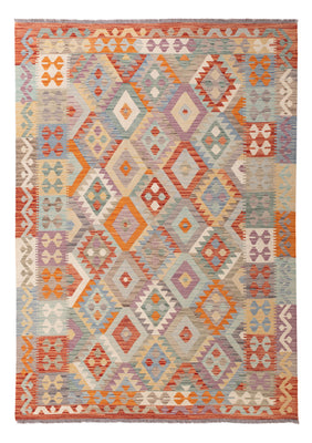 Kelim Rug - Splash - 251 x 177 cm - colorful