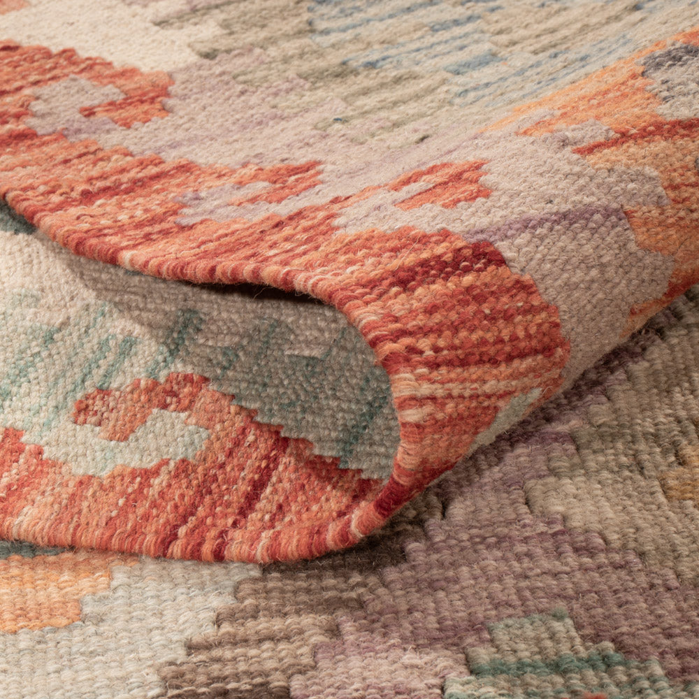 Kelim Rug - Splash - 246 x 180 cm - colorful