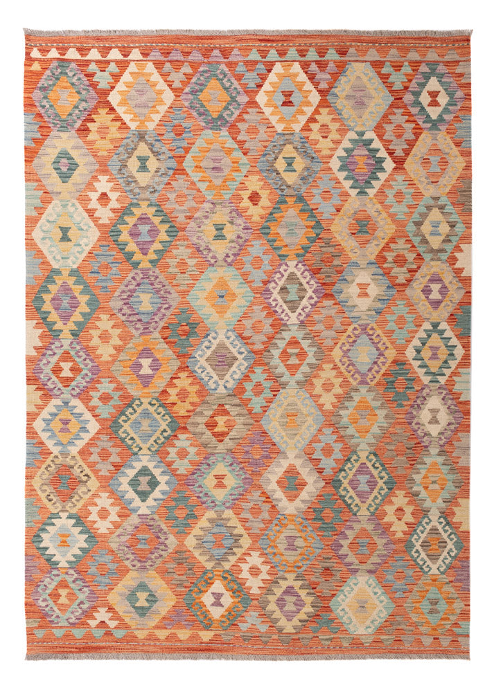 Kelim Rug - Splash - 246 x 175 cm - colorful