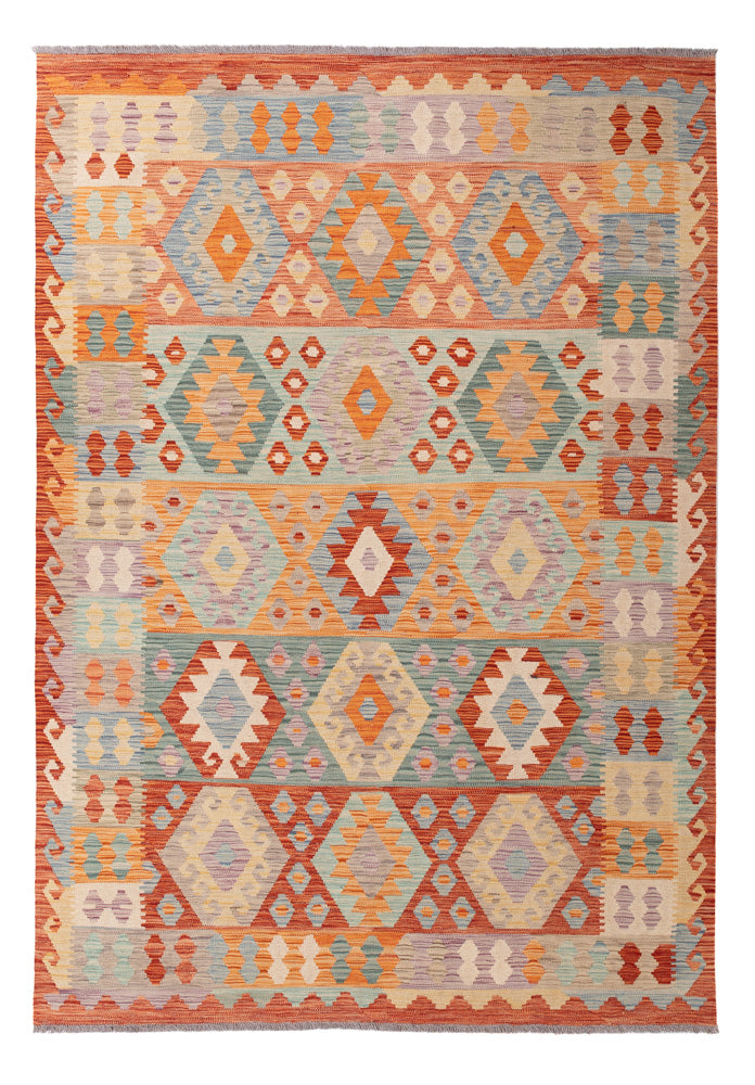 Kelim Rug - Splash - 239 x 170 cm - colorful