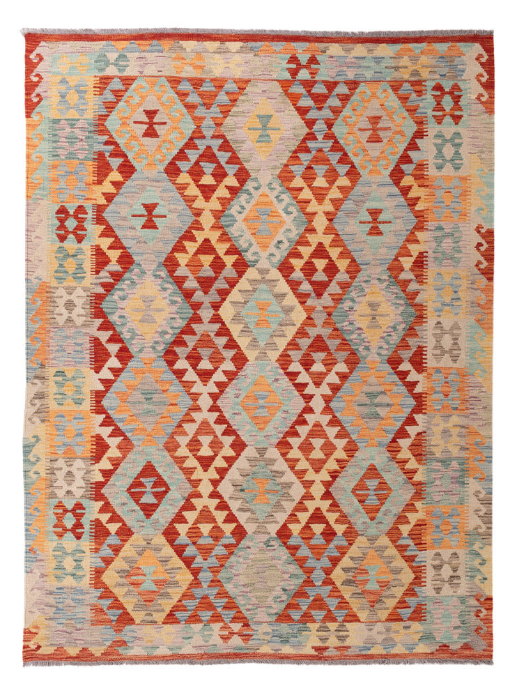 Kelim Rug - Splash - 240 x 177 cm - colorful
