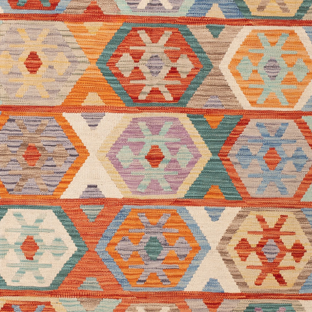 Kelim Rug - Splash - 246 x 168 cm - colorful