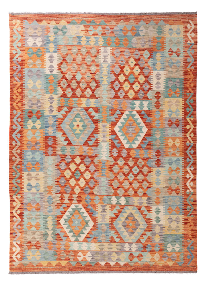Kelim Rug - Splash - 249 x 176 cm - colorful