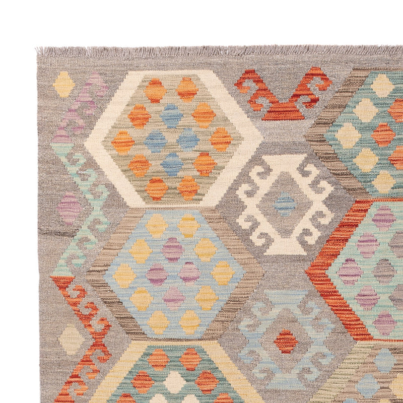 Kelim Rug - Splash - 246 x 178 cm - colorful